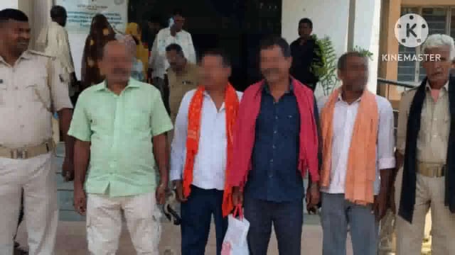 ग्रहौनी गांव में हुई मारपीट मामले में पुलिस ने चार लोगों को गिरफ्तार कर भेजा न्यायालय