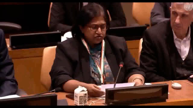 संयुक्त राष्ट्र में भारत की उप स्थायी प्रतिनिधि योजन पटेल ने आभार व्यक्त करते हुए कहा, "पहलगाम आतंकवादी हमले के बाद हमें सरकारों से स्पष्ट समर्थन मिला।"#politics