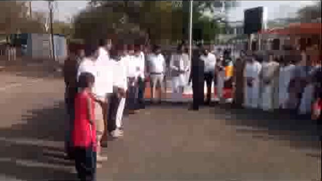 बार्शीटाकळी तहसीलचे 1 मे महाराष्ट्र दिनचे झेंडावंदन अकोला पश्चिम चे आमदार साजिद पठाण यांनी केले रिपोर्टर रामदत्त राठोड 