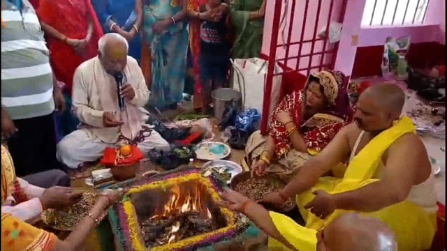 दो दिवसीय अखंड रामधन संकीर्तन का हवन पूजन के साथ धूमधाम से हुआ समापन