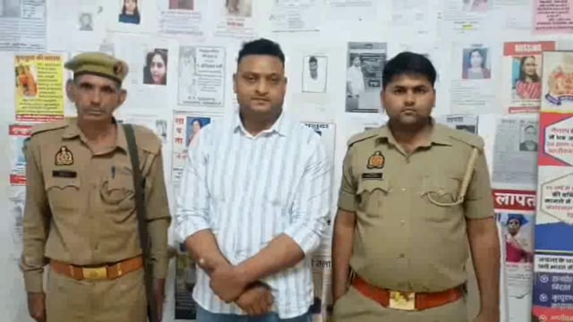 वर्दीधारी फर्जी इंस्पेक्टर साहब को वृंदावन पुलिस ने किया गिरफ्तार।