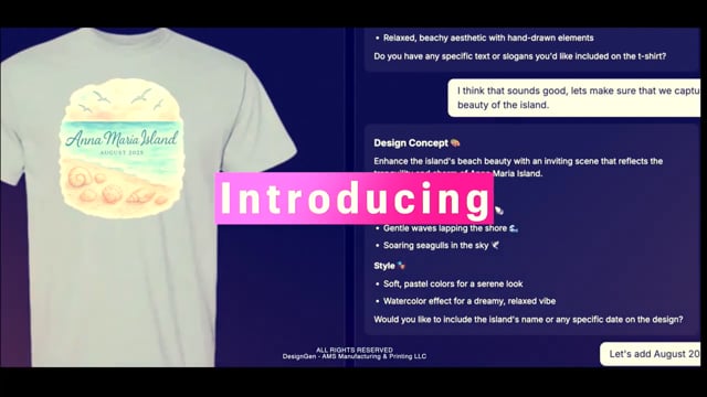 T-shirt design process video thumbnail