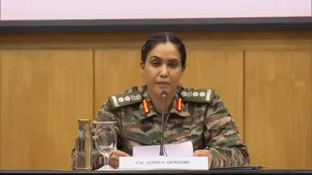 कर्नल सोफिया कुरैशी द्वारा ब्रीफिंग#war