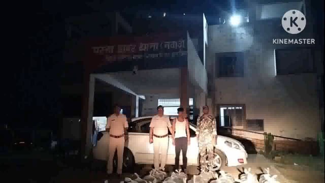 परना डाबर पुलिस ने वाहन चेकिंग में एक मारुति सुजुकी कर पर लदा 720 लीटर महुआ शराब के साथ एक धंधेबाज को किया गिरफ्तार