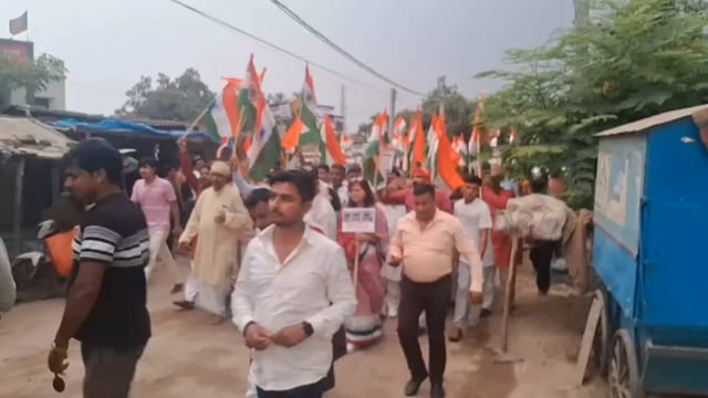 तिरंगा यात्रा के दौरान केंद्रीय मंत्री सतीश चंद्र दुबे ने कही बड़ी बात