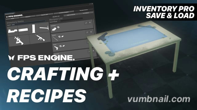 Crafting & Recipes | Inventory Pro Add-On for FPS Engine