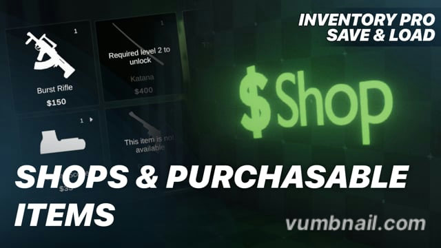 Shops & Purchasable Items | Inventory Pro Add-On for FPS Engine