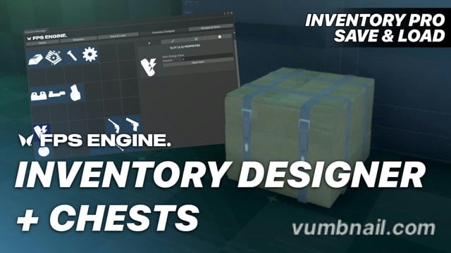 Chests & Inventory Designer | Inventory Pro Add-On for FPS Engine
