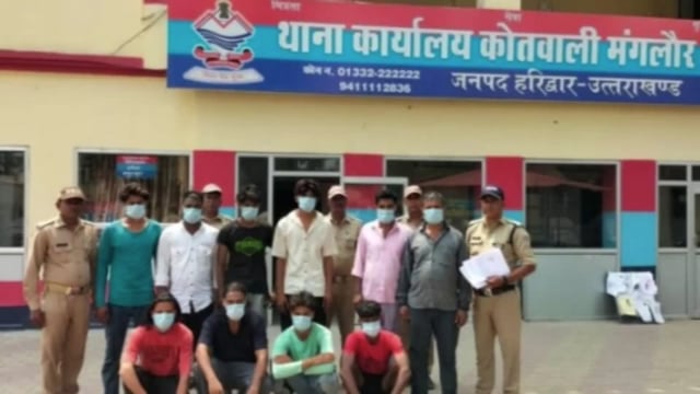 हरिद्वार पुलिस की मुस्तैदी से टली बड़ी वारदात! हथियार के साथ दस युवक गिरफ्तार!