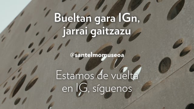 San Telmo museoaren IG berriaren promozioa