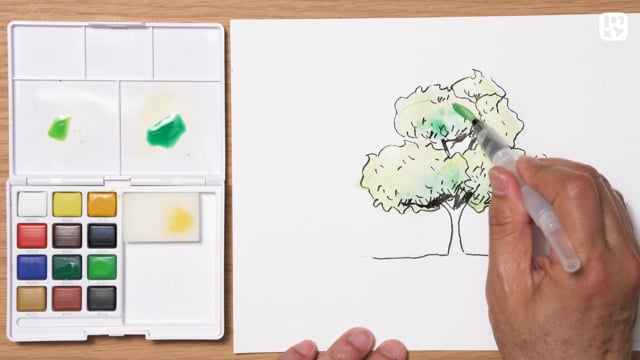 水彩絵の具の使い方