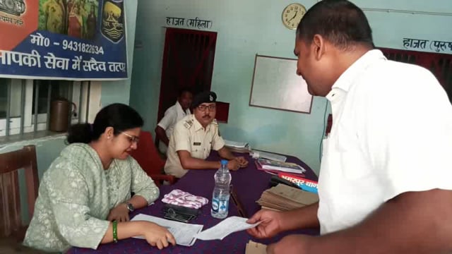 थाना परिसर में लगाए गए जनता दरबार में 6 मामलों का हुआ निपटारा।