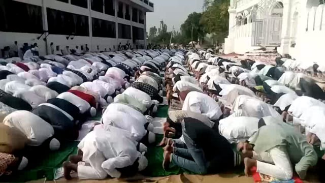 जामा मस्जिद अमेठी चण्डेरिया टीकरमाफी ईदगाह में पुलिस संरक्षण में बकरीद पर्व मनाया गया सीओ मनोज मिश्र रबी कुमार सिंह थे 