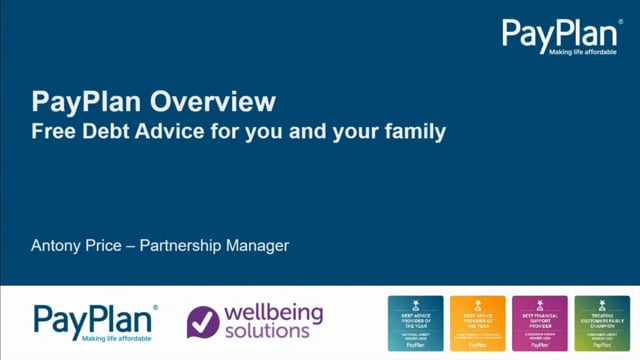 Supporting Employee Wellbeing - Debt Advice with PayPlan