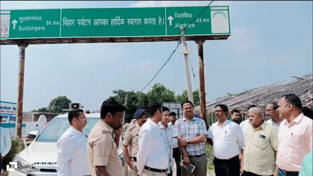 विश्व प्रसिद्ध श्रावणी मेला को लेकर डीएम व एस पी ने किया धौरी से दुम्मा बॉर्डर तक कच्ची कांवरिया कच्ची पथ का निरीक्षण