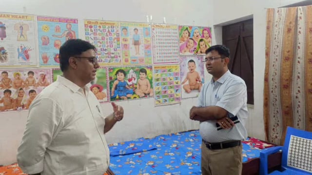 जिला पदाधिकारी ने विशिष्ट दत्तक ग्रहण संस्थान का किया निरीक्षण