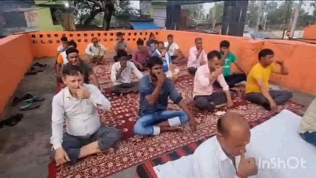 मथुरा: फरह नगर पंचायत में आज मनाया गया 11वांअंतर्राष्ट्रीय योग दिवस...