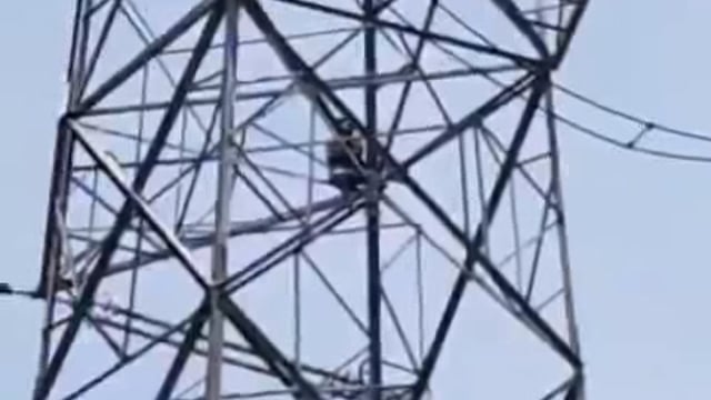 थाना फतेहाबाद क्षेत्र के शंकरपुर का मामला बताया जा रहा है हाई टेंशन लाइट पर चढ़ा एक शेख