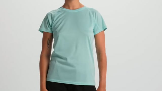 T-shirt de sport publicitaire femme à manches courtes 135 gr/m² - Nara