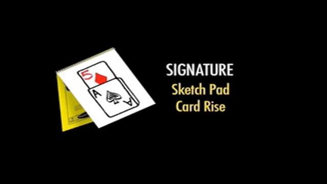 Video Signature Edition Sketchpad Card Rise by Martin Lewis