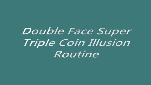 Video Double Face Super Triple Coin (with DVD) by Johnny Wong - Trick