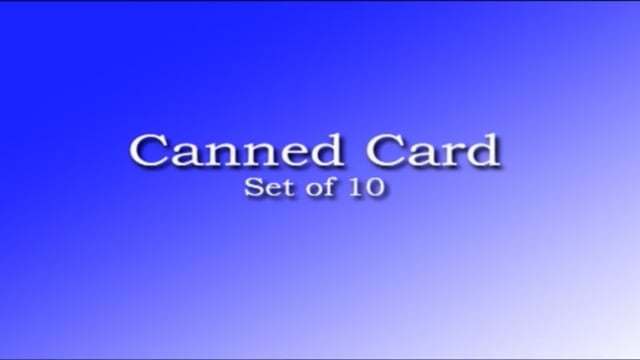Video Canned Card (Blue) ( Set of 10 cans ) by Bazar de Magia - Trick (VT)