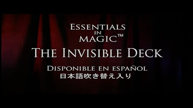 Video Essentials in Magic Invisible Deck - DVD (VT)