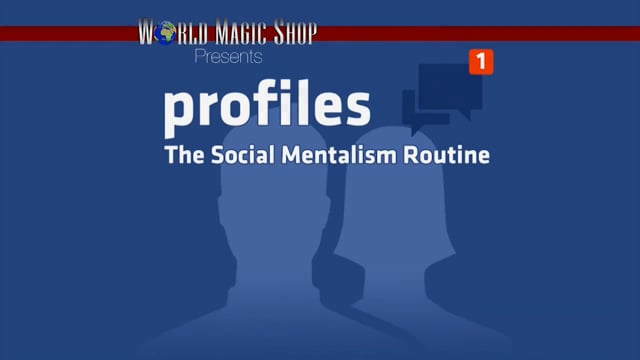 Video Profiles: The Social Mentalism Routine (DVD and Gimmick) by World Magic Shop - DVD