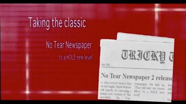 Video No Tear Newspaper 2 (Gimmick and Online Instructions) by Andy Dallas - Trick