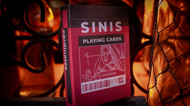 Video Sinis (Turquoise) Playing Cards by Marc Ventosa