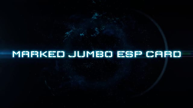 Video Marked Jumbo ESP Cards (Black) by Tejinaya Magic - Trick