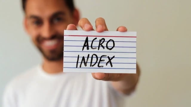Video Acro Index Dry Erase 3