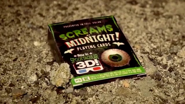 Video Screams at Midnight Playing Cards (3D-Glasses INCLUDED)
