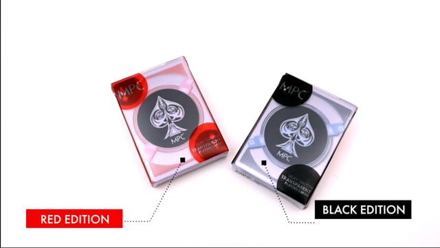 Video Black Transparent Playing Cards by MPC