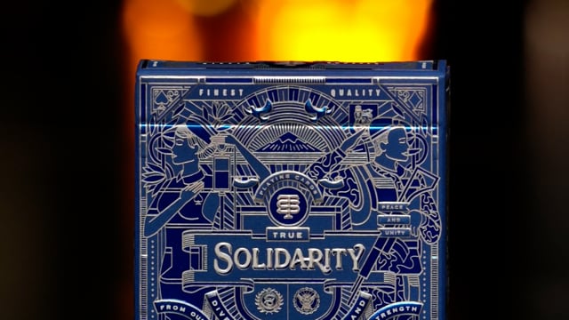 Video Solidarity (Loving Red) Playing Cards By Riffle Shuffle (VT)