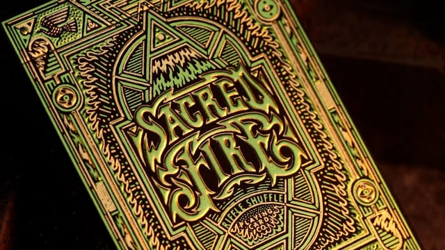 Video Sacred Fire (Eternal Flame) Playing Cards by Riffle Shuffle