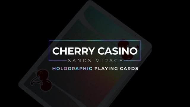 Video Cherry Casino Sands Mirage (Holographic) Playing Cards