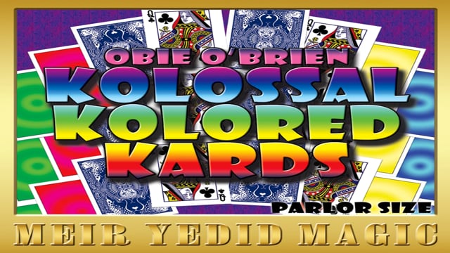 Video Obie O Brien Kolossal Kolor Cards Parlor Size (Gimmicks and Online Instructions) - Trick