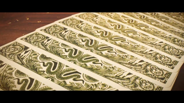 Video Babylon (Forest Green) Playing Cards by Riffle Shuffle (VT)