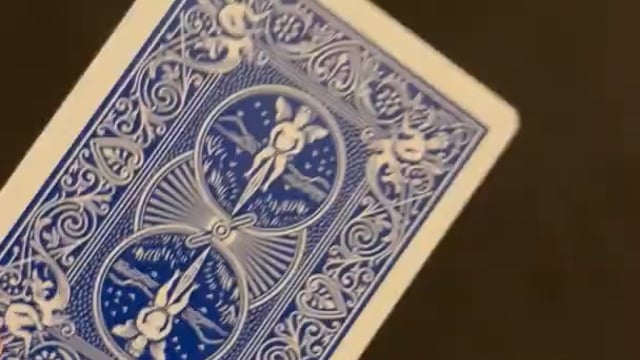 Video Magnetic Card- Bicycle Cards (2 Per Package) Double Back Blue by Chazpro - Trick