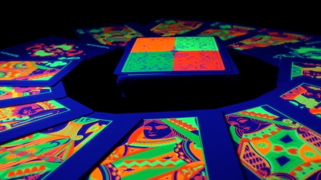Video QUAD Fluorescent Playing Cards