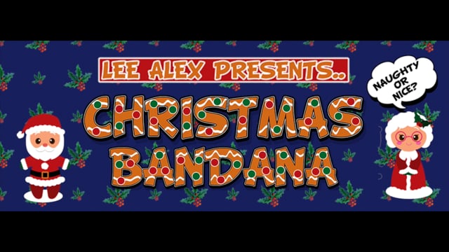 Video Christmas Bandana Gingerbread by Lee Alex (VT)