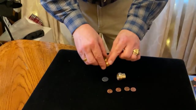 Video Penny Tube (Brass) by Chazpro Magic - Trick (VT)