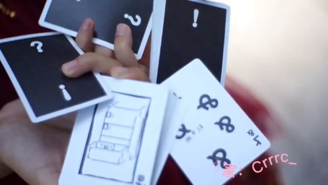 Video Simple Doodle (Color) Playing Cards by Bacon Playing Card