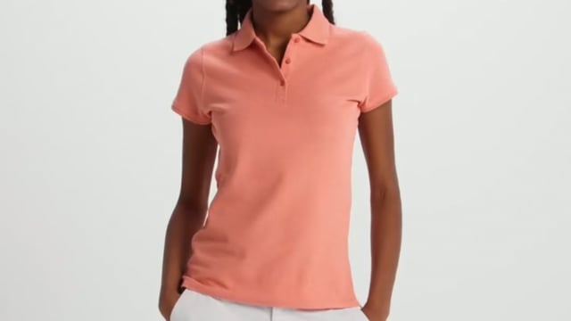 Polo publicitaire femme à manches courtes avec côtes 200 gr/m² - Handa