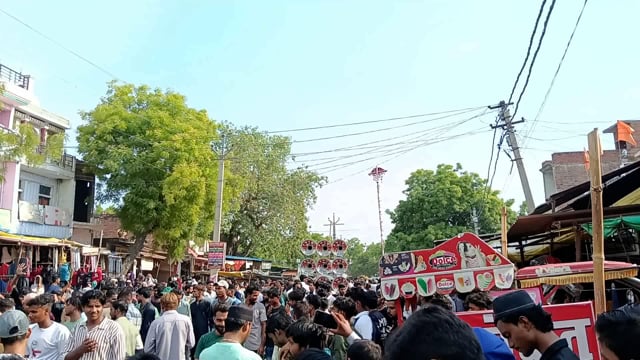 बाघराय थाना क्षेत्र के बिहार बाजार में मनाई गई मोहर्रम की सातवीं निकला जनसैलाब,