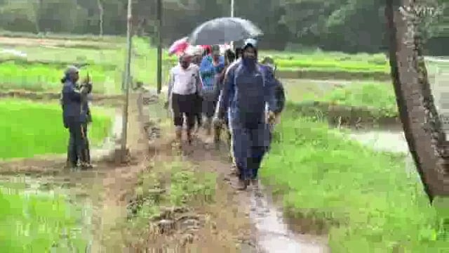 मुख्यमंत्री गतिमान संकल्पना अंतर्गत एक दिवस  माझ्या बळीराजासाठी या संकल्पनेतून पालकमंत्री प्रकाश आंबिटकर यांनी शेतकऱ्याच्या शिवारात जाऊन चिकलगुट्टा करून भात शेती करून व बांधावर झुणका भाकर खाऊन या संकल्पनेचे उत्स्फूर्तपणे स्वागत केले