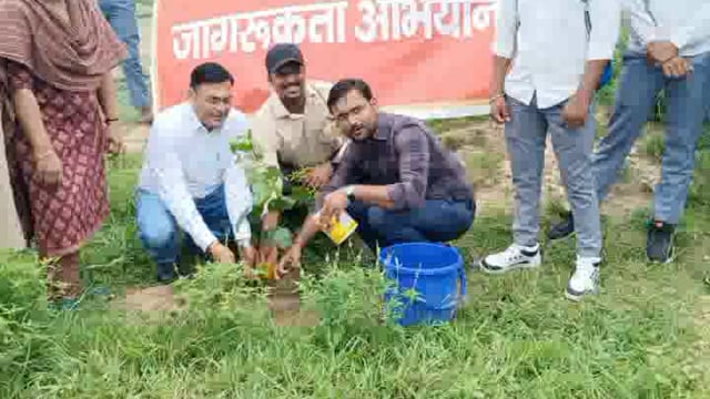 राजकीय महाविद्यालय माट में बड़े पैमाने पर किया गया पौधारोपण