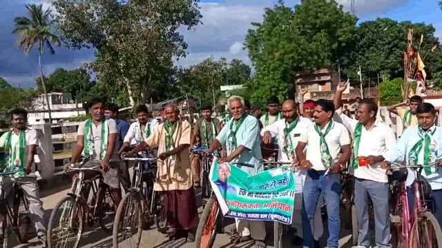 जदयू जिला उपाध्यक्ष के नेतृत्व में निकाली गई साईकिल मतदाता जागरूकता रैली 