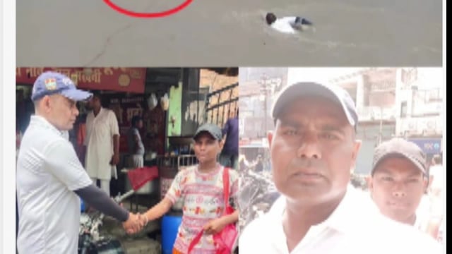 रुड़की! गंगा में बहते किशोर के लिए फरिश्ता बनकर आई उत्तराखंड पुलिस! बहने से बचाया!